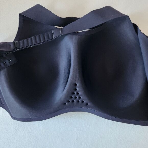 Knix bra HIBRA101 Black Sports Bra Lined SIze 8 Wireless Sports Bra High Support - Picture 2 of 7